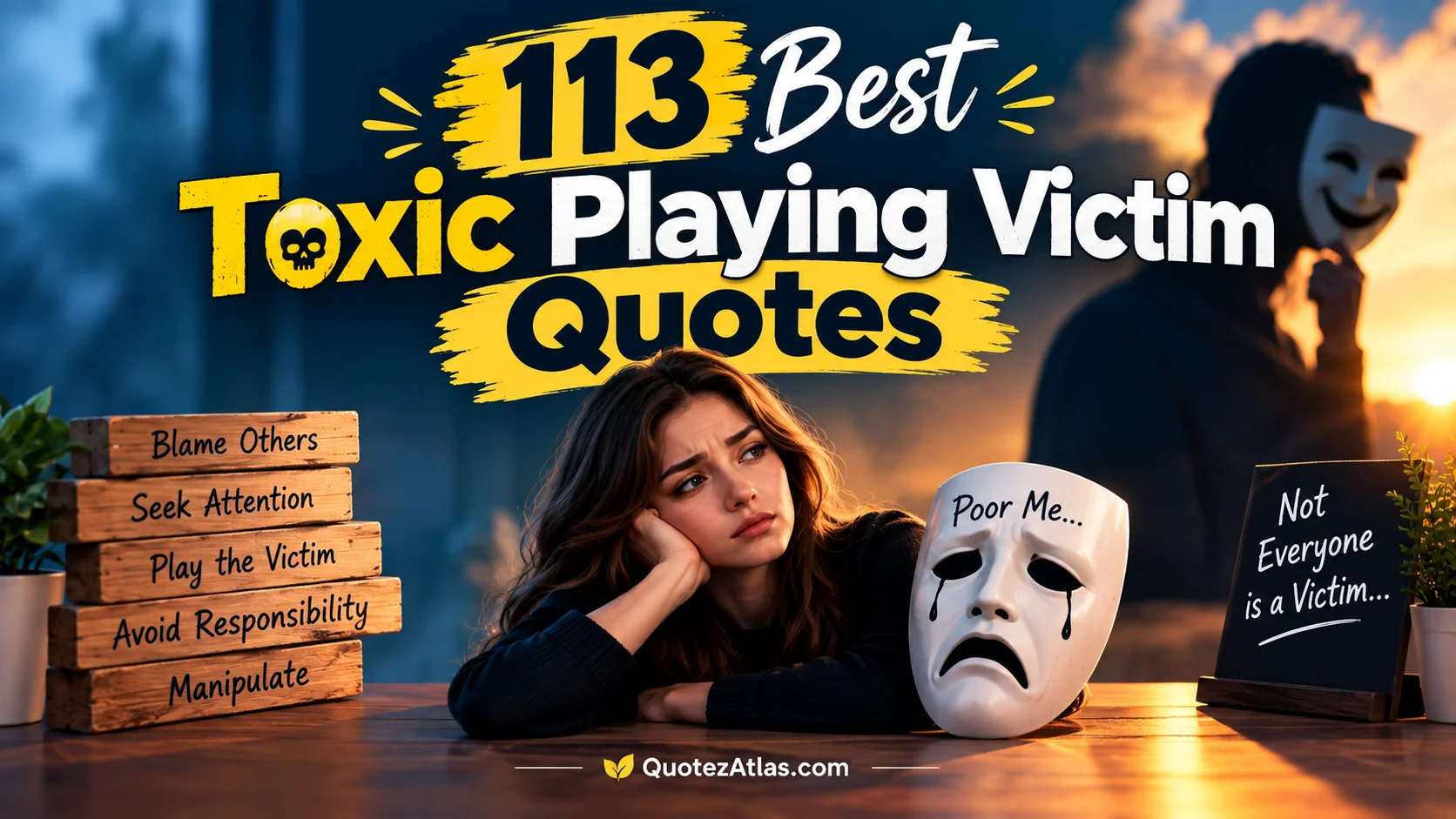 113 Best Toxic Playing Victim Quotes