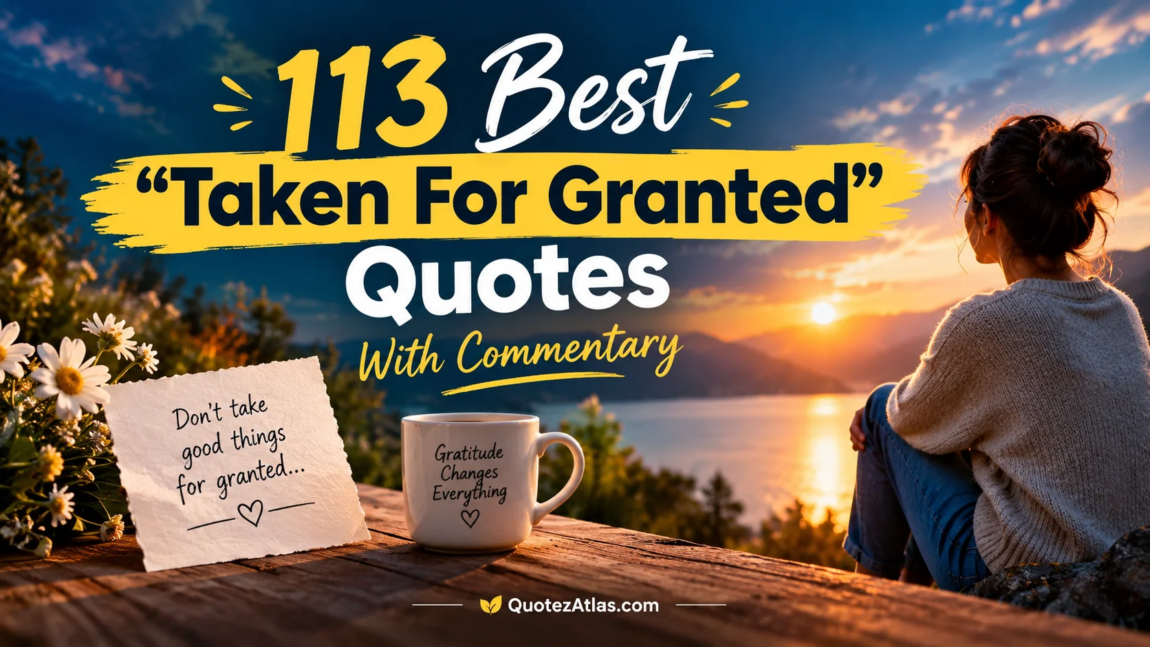 Best "Taken For Granted Quotes" With Commentary